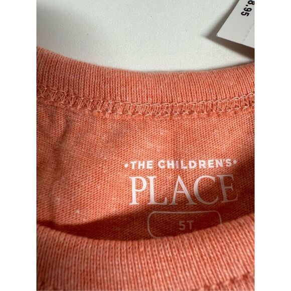 NWT Place Set of 2 T-shirts Cotton Bland Orange Gray Size 5T - Picture 3 of 10